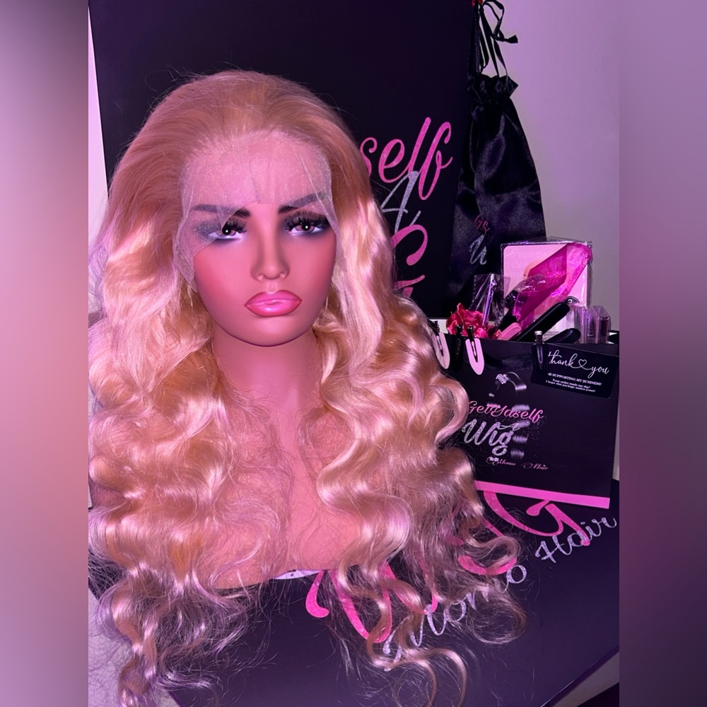 613 blonde 28 inches HUMAN HAIR